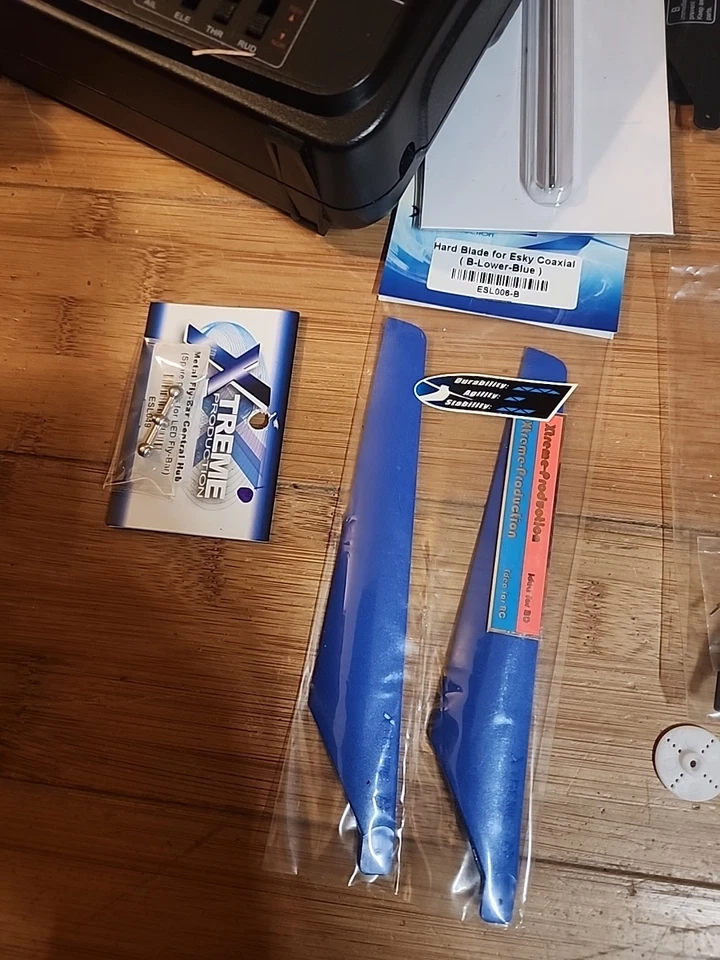 Esky Revolution RC Helicopter w Large Lot of Extra Parts - Image 4 of 4