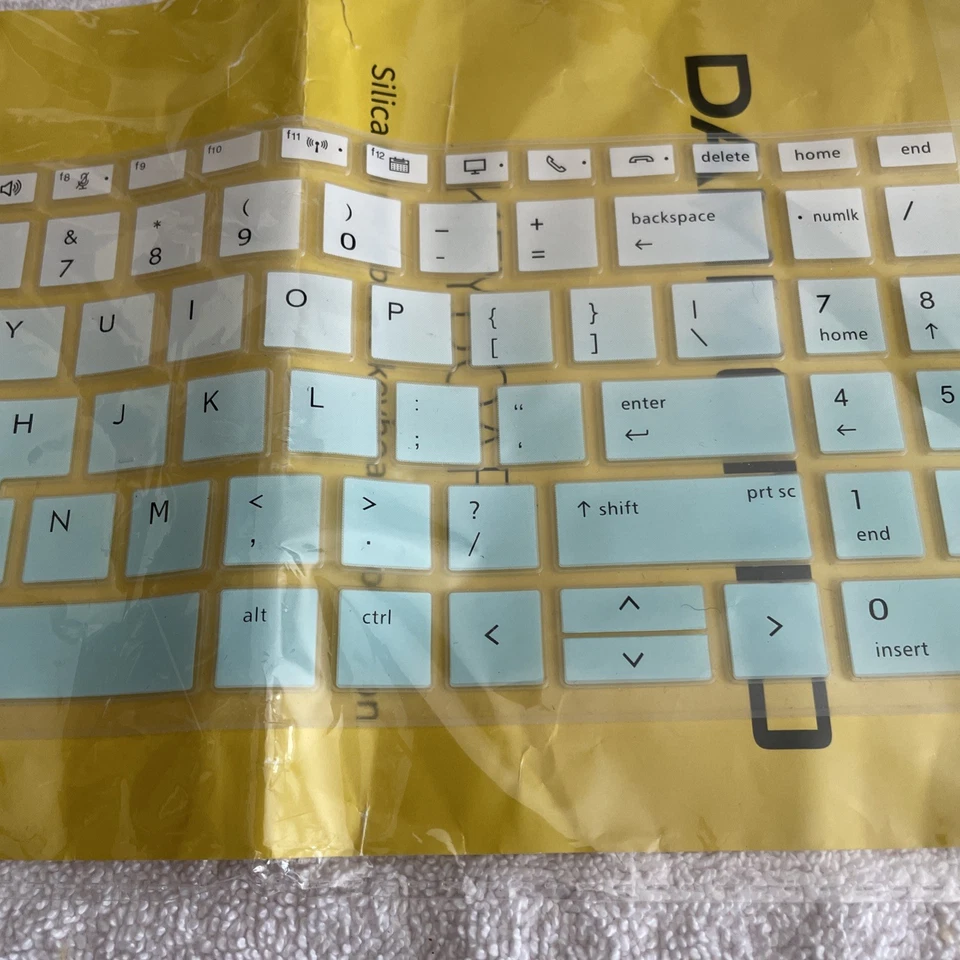 DAMMOMKO Silica Gel Keyboard Protective Film Ombre Teal with Keypad - A0009 New - Image 3 of 4