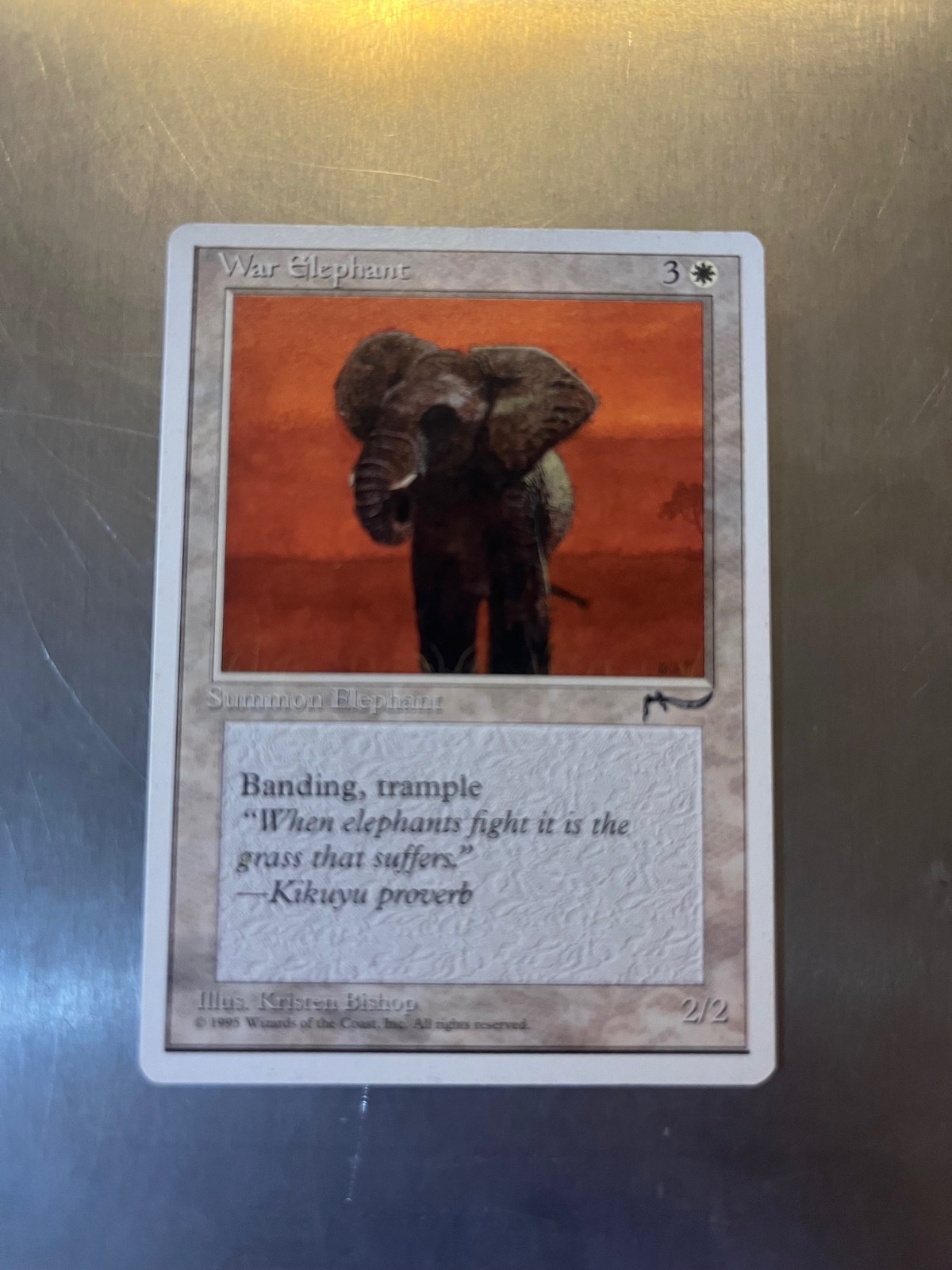 War Elephant 1995 Chronicles Magic Cards, COMBINED  SHIPPING