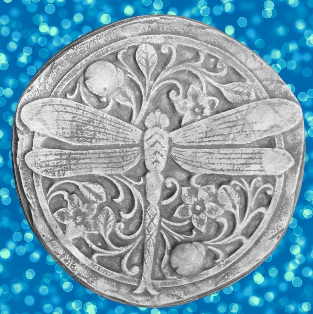 Dragonfly plaster concrete mold abs plastic stepping stone mould  10