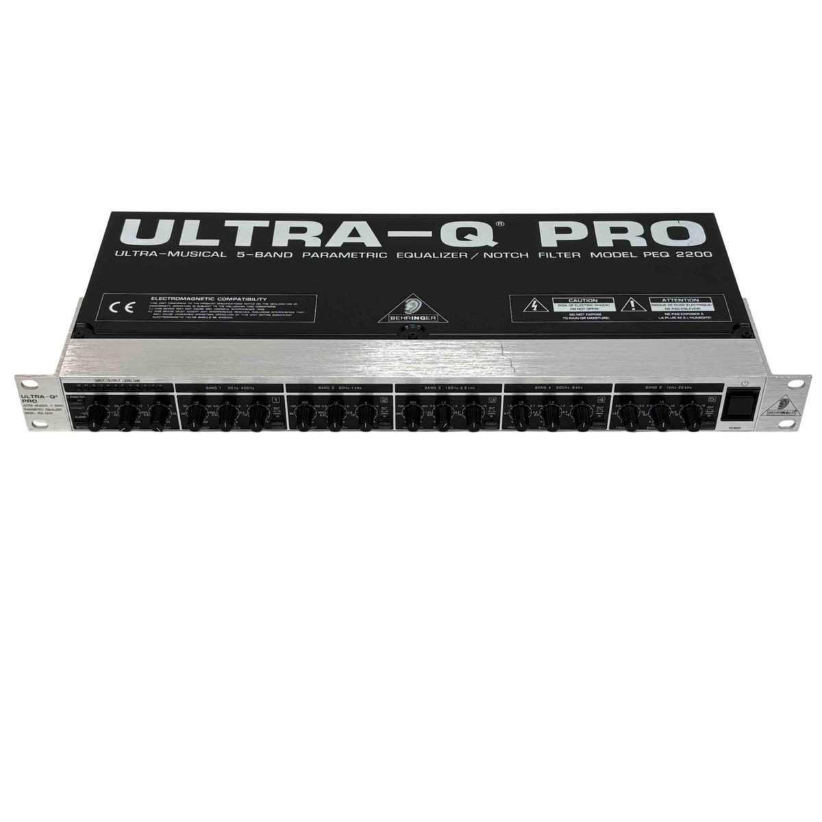D110 ベリンガー ULTRA-Q PRO Model PEQ2200 Behringer PEQ2200 Ultra-q Pro5 Band Parametric Equalizer for