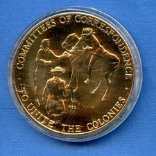 1973 Samuel Adams - Revolution Bicentennial 1 1/2" Bronze Medal US Mint #83