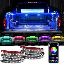 2PCS 60 Inch RGB Truck Bed Light Strip Kit with App Control, 180 LEDs RGB 2Pcs