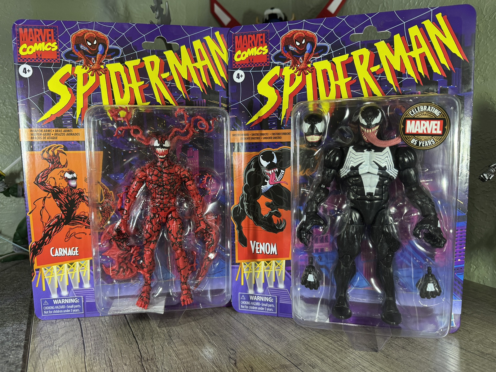 Marvel Legends Retro Venom & Carnage Set Walmart/Target Exclusive NIP