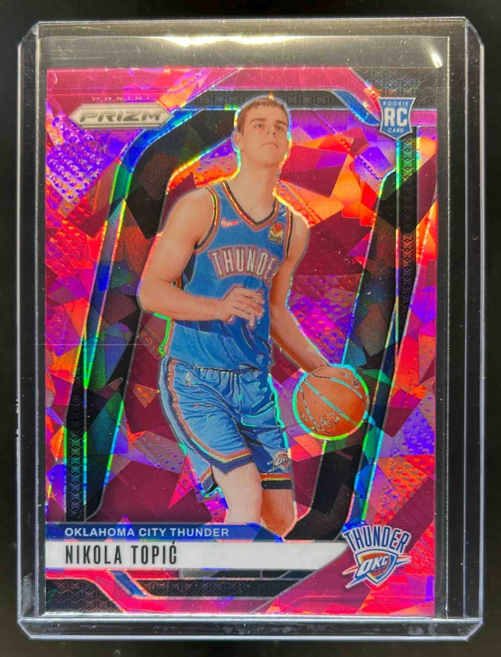 2024-25 Prizm Nikola Topic RC Pink Ice Rookie #230 Thunder