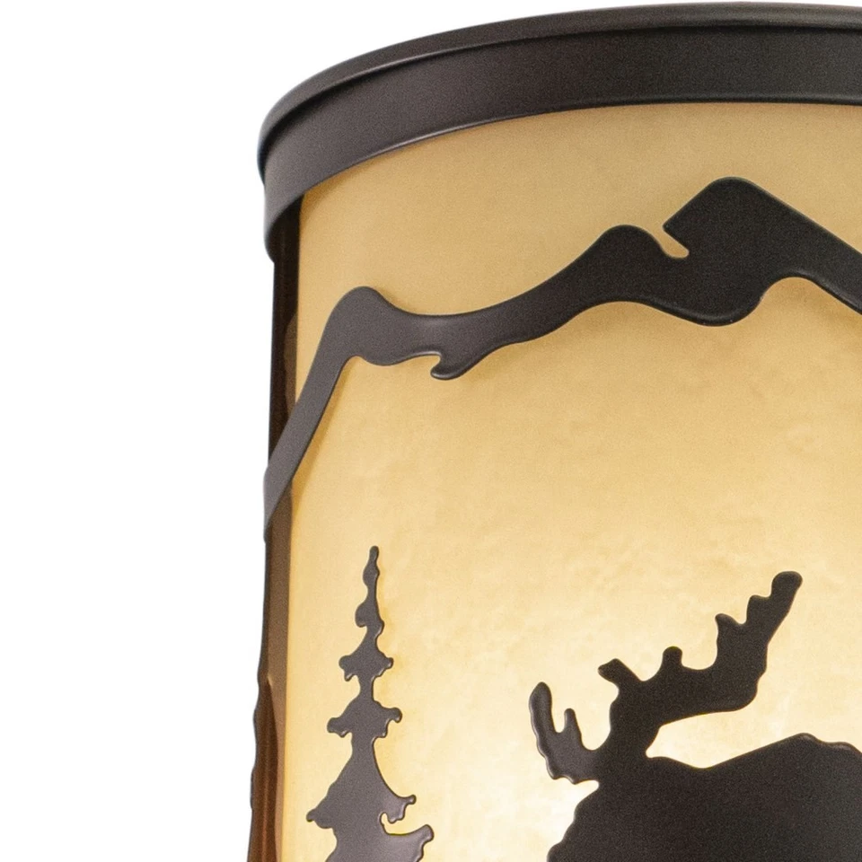 Yellowstone 1-Light Wall Sconce in Rustic and Flush Style 11 Inch Tall and 8 - Image 4 of 4