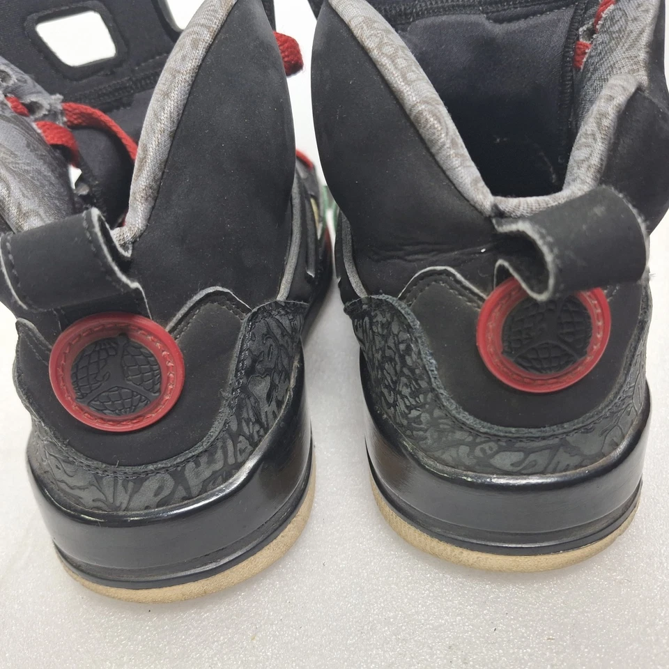 Nike Air Jordan Spizike Black Varsity Red Green Mens 8  315371-026 Sneakers OG - Image 4 of 4