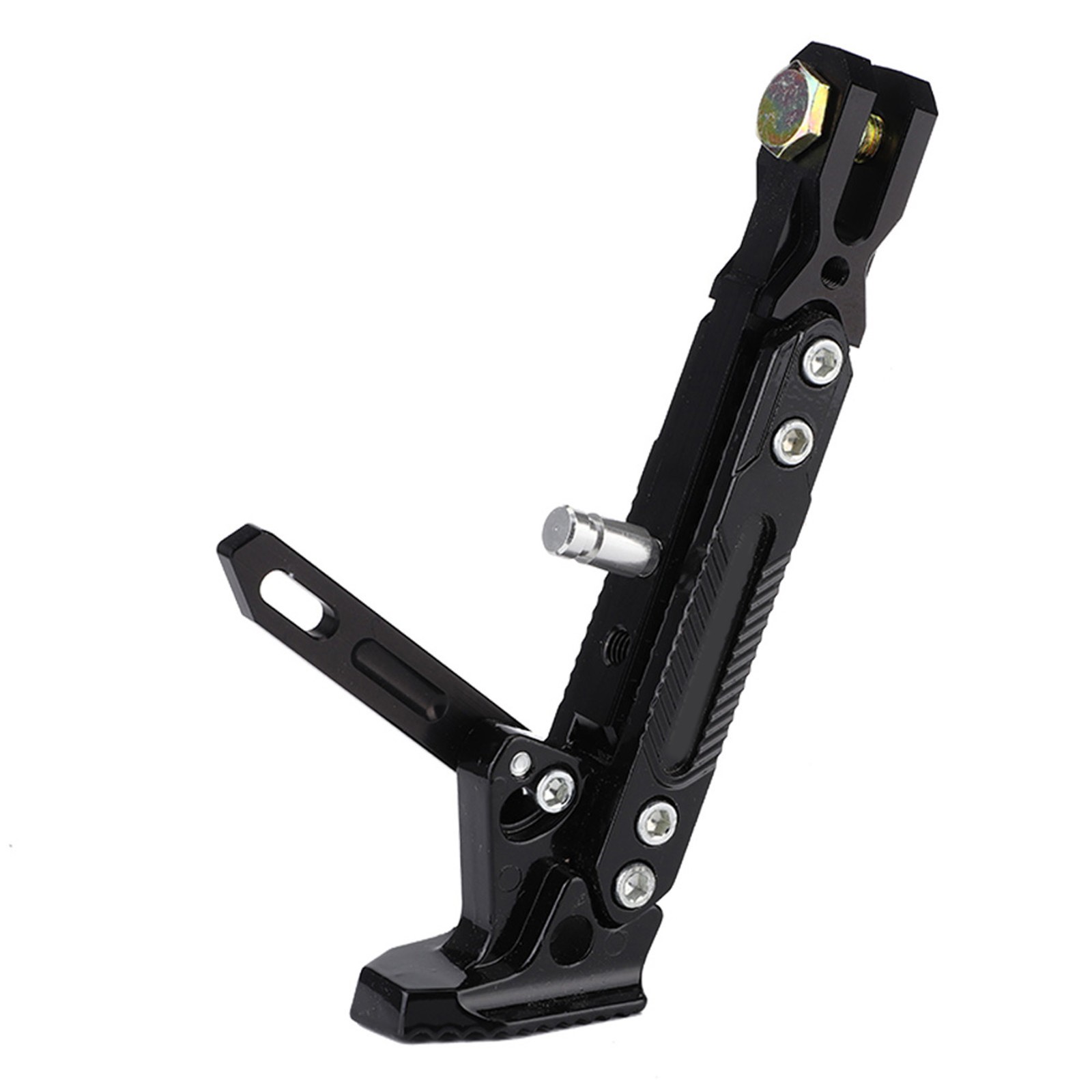 °Motorcycle Universal Aluminum Alloy Adjustable Kickstand Foot Side Stand Tripod