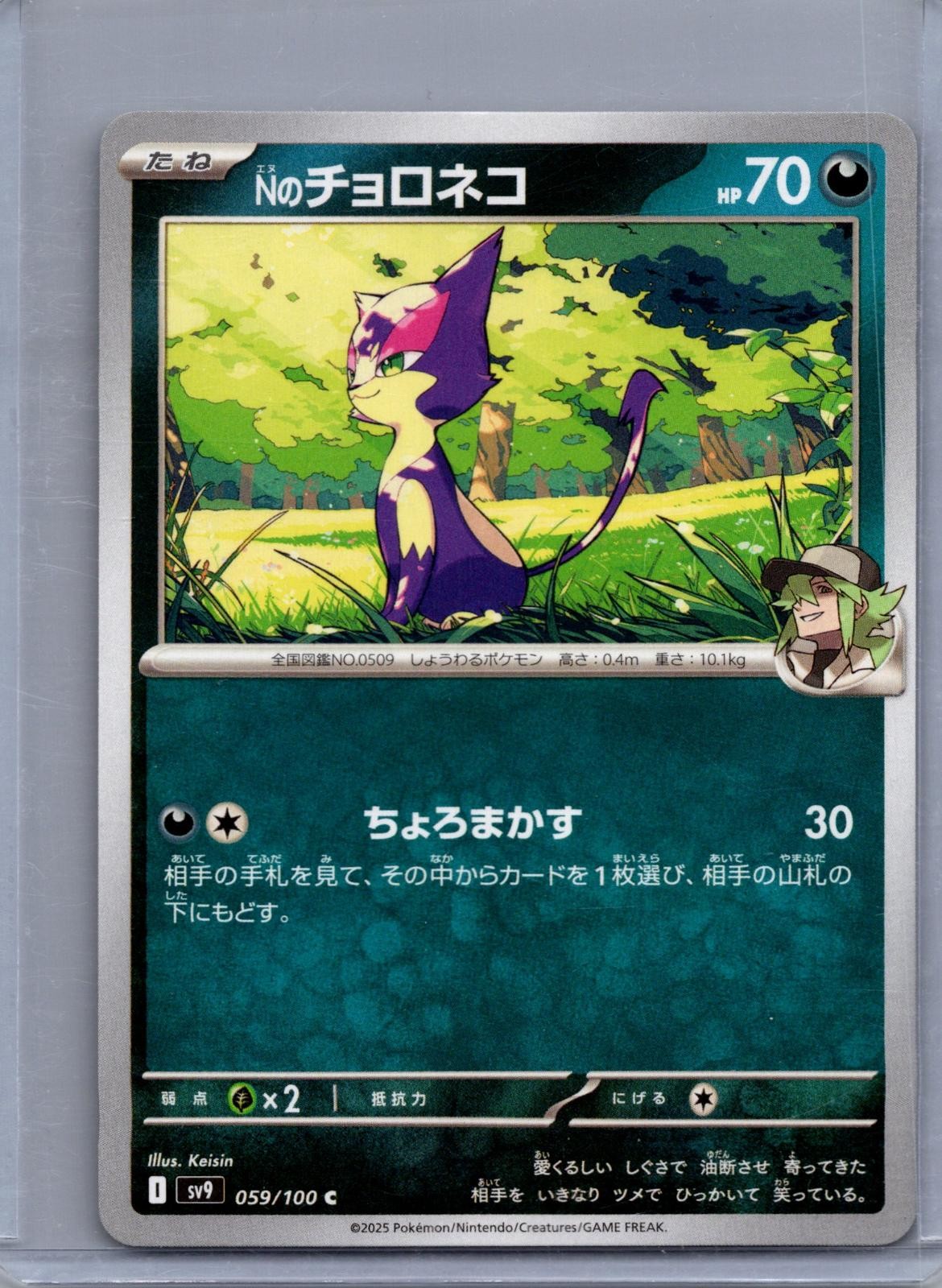 N'S PURRLOIN 059/100 COMMON BATTLE PARTNERS POKEMON JAPANESE NM/M