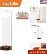 Home Aesthetic Incense Holder with Detachable Glass & Brass Details - Gift Ready