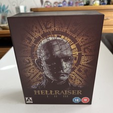 HELLRAISER TRILOGY - ARROW VIDEO - UK REGION B - BLU-RAY BOXSET Excellent cond