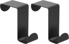 Over The Door Hooks 2pcs - Stainless Steel Door Hangers Hooks S-Shaped Double