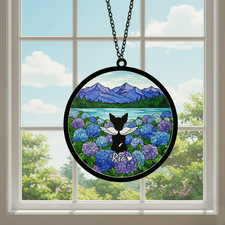 Pet Memorial Window Decor, Custom Dog Sympathy Gift