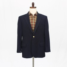 Jos. A. Bank 42S Navy Sport Coat Blazer Jacket Solid 2-Button Wool