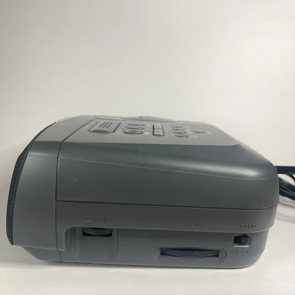 Sony Dream Machine ICF-CD821 Gray CD Player AM/FM Radio Alarm Clock Fully Tested - Image 3 of 4