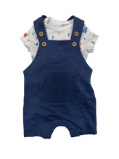 Topomini Baby Newborn Set Jungen Gr. 56 Latzhose und Body Kurzarm Kinder Kleidun