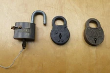 vintage Sargent Padlock With Original Key