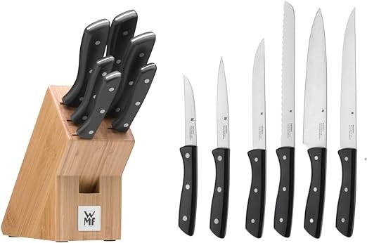 WMF Messerblock mit Messerset 7-teilig, Küchenmesser Set mit Messerhalter