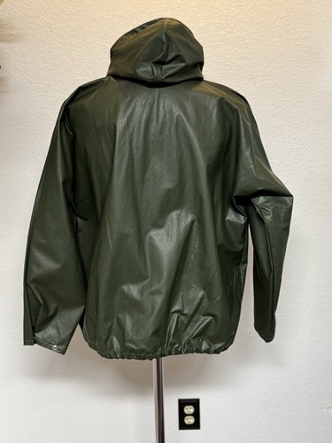 Stearns Vintage Hunter Green Boating Raincoat Size XL - Picture 2 of 6
