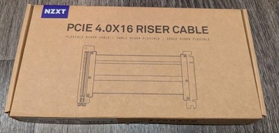 NZXT PCIe 4.0 x16 200mm Flexible and Shielded High-Speed GPU Riser Cable