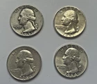 Pre-1965 Washington Quarters (Lot of 4)