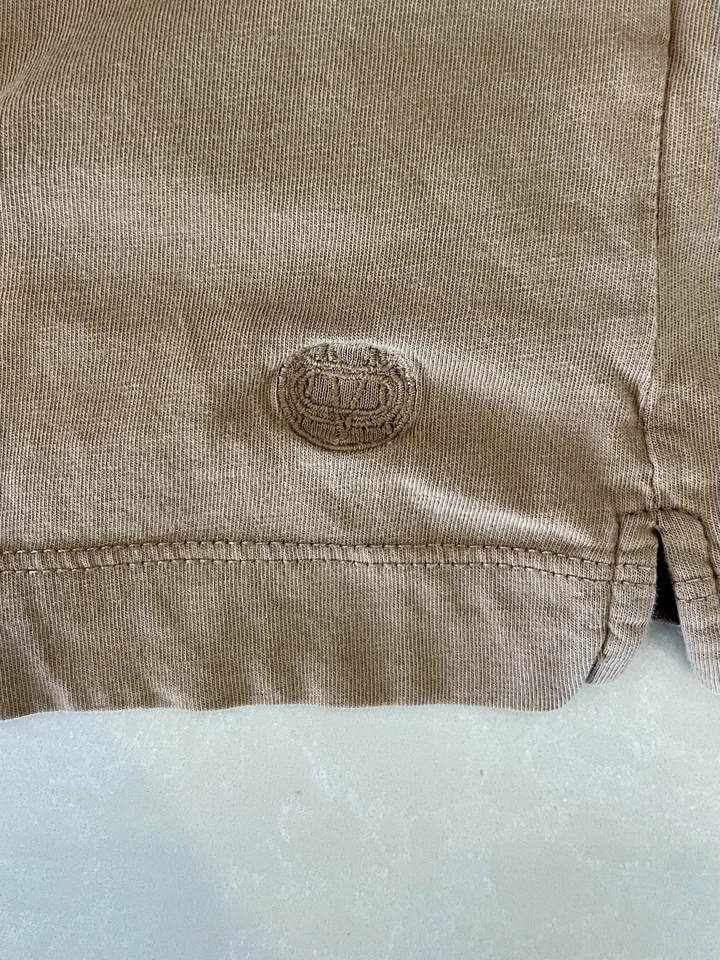 Camiseta de hombre Massimo Dutti Designer Streetwear talla L bloque de color azul y tostado Foto 4 de 4