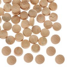 50 Pcs Wood Plugs for Screw Holes Small Wooden Hole Plugs Furniture Repair Parts