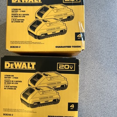 DeWalt 20V 4.0Ah  Compact Battery 2x(2-Pack) 4 Batteries
