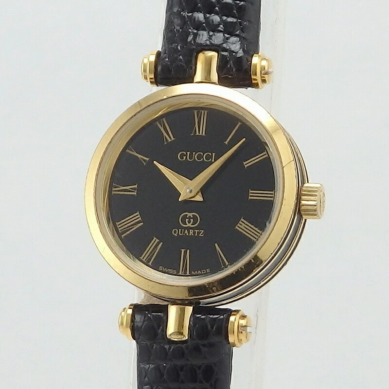 Montre Gucci Sherry Line quartz noir Gf pour femme occasion