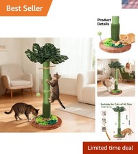 Elegant 40.16" Tall Cat Scratching Post - Stability Fun for Indoor Cats