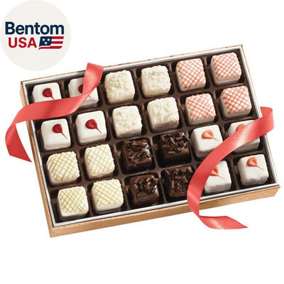 Incredible Petits Fours - Gift of 24; 10 3/4 Oz. Net Wt.: Gourmet Cake Assortmen