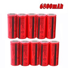 UltraFire 26650 Battery 3.7V 6800mAh Flat Top Li-Ion Rechargeable Cell For Torch