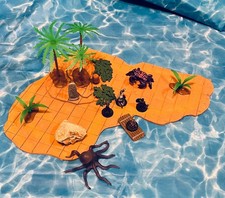 Jungle Ferns Palm Trees 16PCS Plastic Playset Accessories for Dioramas Scenes US