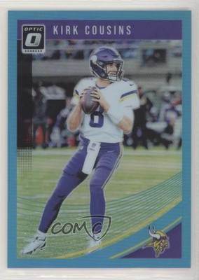 2018 Donruss Optic Aqua Prizm 281/299 Kirk Cousins #62 2r8