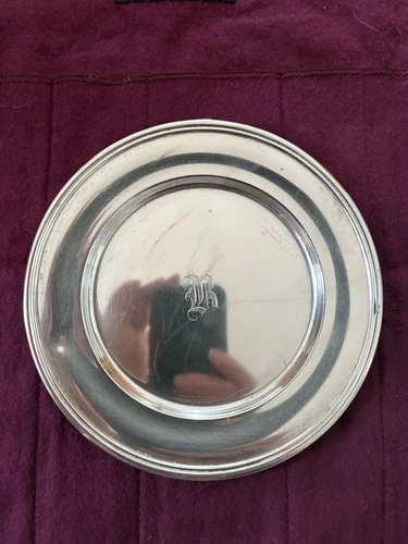 S. KIRK & SON STERLING SILVER BREAD PLATE 58 WITH "B" MONOGRAM