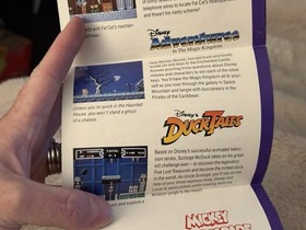 Inserto poster promozionale Capcom Craze Club NES 1990 Mega Man DuckTales CAP-NES-US-4