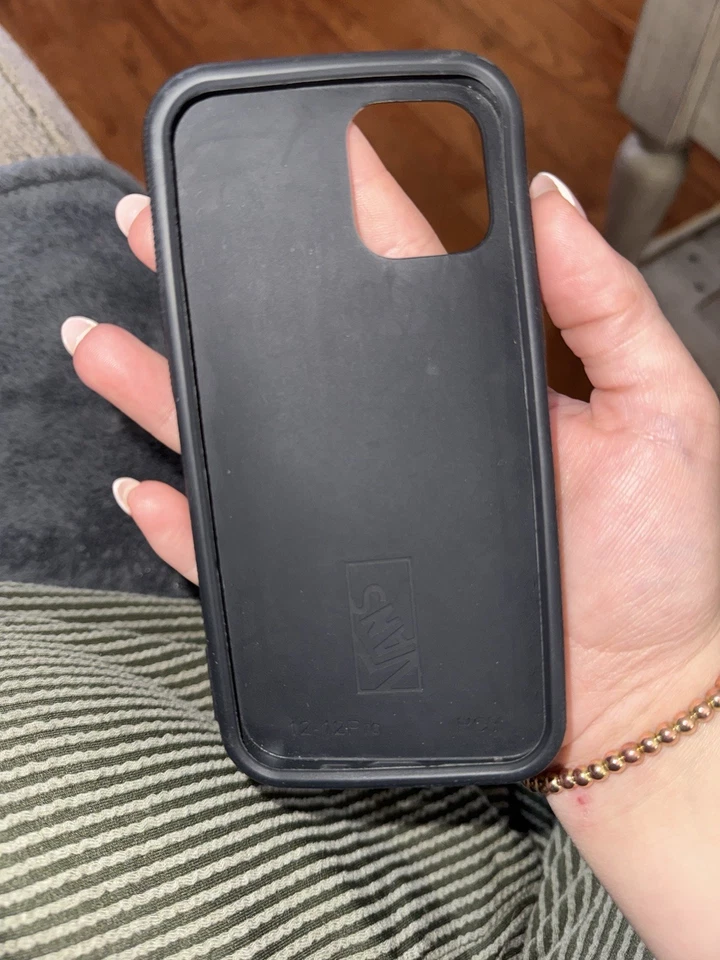 VANS Off The Wall iphone 12 Pro Case- Black And Brown Waffle Bottom - Image 4 of 4