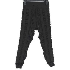 Skinnify Leggings Black L Resistance Band Compression Ruched High Rise Workout