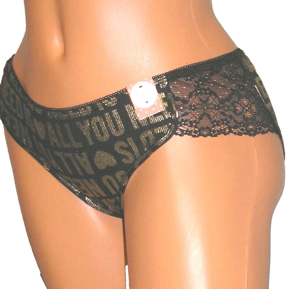 Bragas Lencería All You Need is Love Print Bikini Mediano Adulto Regalo Foto 2 de 4