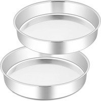 Joyfair Backform 2Er Set Edelstahl Rund Kuchenform 25Cm SpüLmaschinenfest
