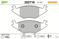 VALEO Bremsbelagsatz Scheibenbremse ESSENTIAL 302716 für VW POLO 86C 80 2 PASSAT