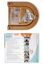 Perfect Portal Meow Manor XL Cat Door Interior Pet Door Brown No Flap