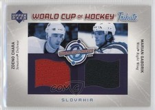 2004 Upper Deck World Cup of Hockey Tribute Zdeno Chara Marian Gaborik HOF 2d8