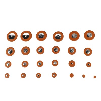 25Pcs Alto Sax Pads Ersatz Set Set E Flat Saxophon Sound Hole Reparaturteile