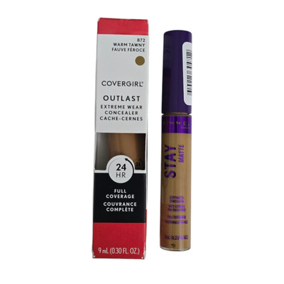 Rimmel CoverGirl ConcealerSet Full Coverage Stay Matte Amber Outlast Warm Tawny