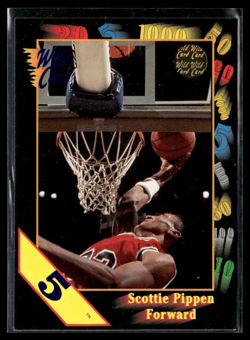 wild card first edition basketball 1992 Wild Card Collegiate - Scottie Pippen #83 for sale