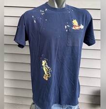 Vtg Winnie the Pooh T-shirt Distressed Men s 90s Workwear