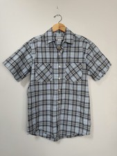 Carhartt Men's Medium Plaid Short Sleeve Button Up Shirt Casual Workwear Vintage