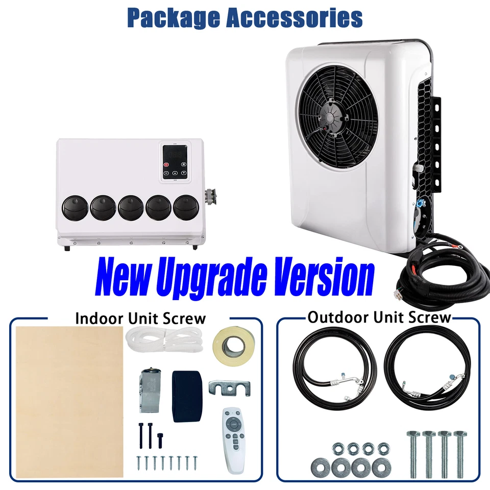 Unidad de aire acondicionado eléctrica 12V 12000BTU en la azotea apta para autocaravana remolque U Foto 3 de 4