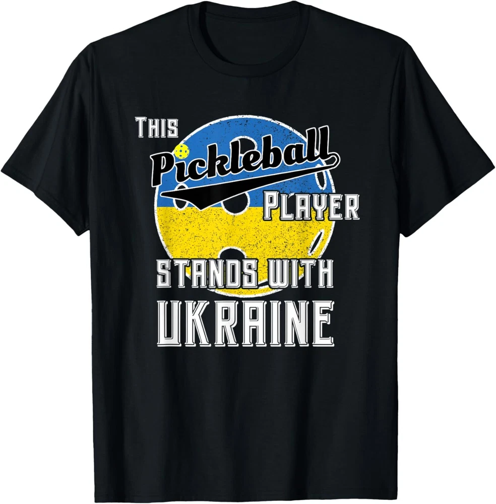 Pickleball Player Support Ukraine Play Sport Not War T-Shirt Hoodie